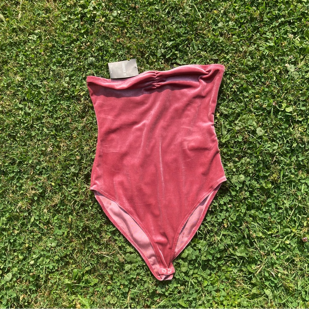 Pink Velvet Romper